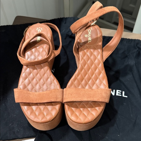 CHANEL Shoes - CHANEL Women's Brown Platform Sandals